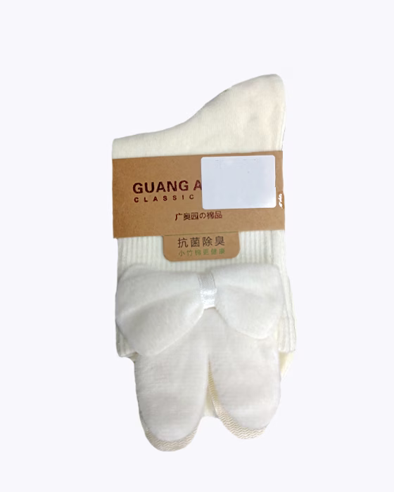 جوراب زنانه نیم ساق طرح پاپیون